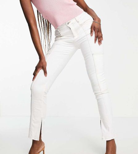 ASOS DESIGN Tall - Sassy - Jean cigarette fendu à taille haute - Asos Tall - Modalova