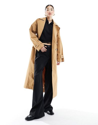 Trench-coat de qualité supérieure avec taille froncée - Teracotta - Asos Design - Modalova