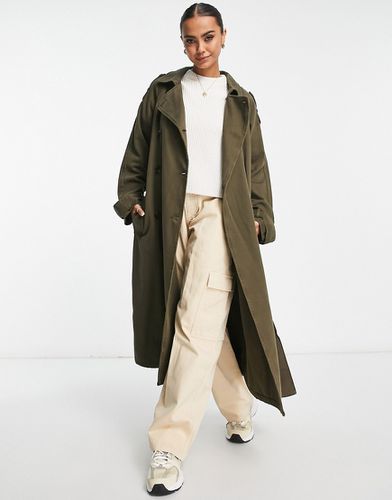 Trench-coat en coton - Kaki délavé - Asos Design - Modalova