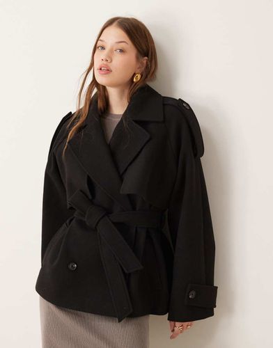 Trench-coat oversize habillé avec épaules renforcées - Asos Design - Modalova