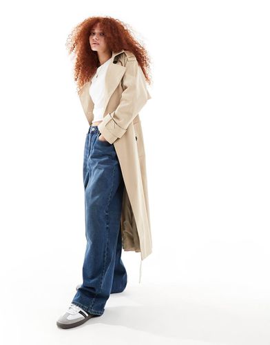 Trench-coat long - Taupe - Asos Design - Modalova