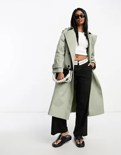 Trench-coat long - Kaki clair - Asos Design - Modalova