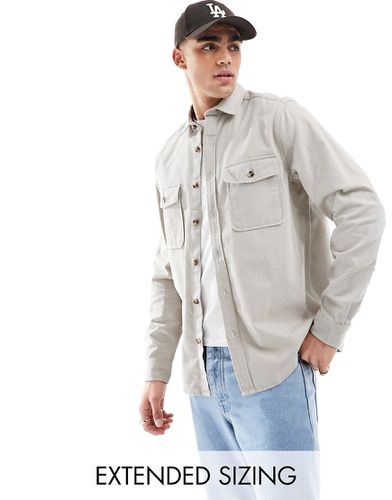 Veste chemise en coton - clair - Asos Design - Modalova