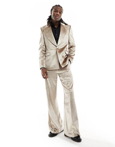 Veste de costume ajustée en velours texturé - Asos Design - Modalova
