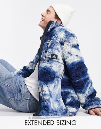 Veste de randonnée griffée en imitation peau de mouton effet tie-dye - Asos Design - Modalova