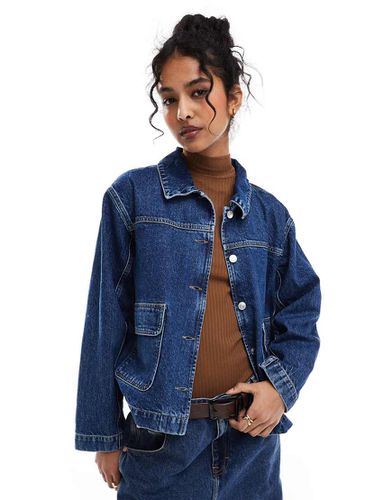 Veste en jean style fonctionnel - Indigo - Asos Design - Modalova