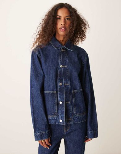 Veste fonctionnelle en jean - moyen - Asos Design - Modalova