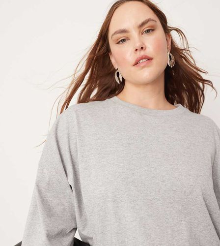 Curve - T-shirt oversize à manches longues de qualité supérieure - Asos Edition - Modalova