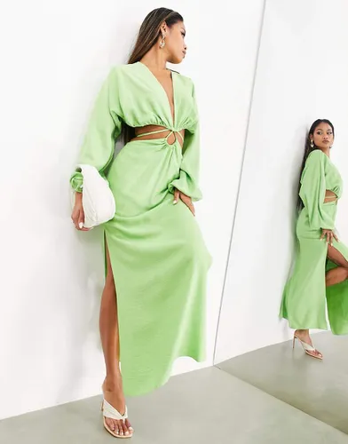 Robe mi-longue à découpes - pomme - Asos Edition - Modalova