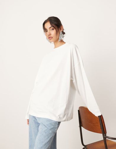 T-shirt à manches longues oversize en coton de qualité supérieure - Asos Edition - Modalova