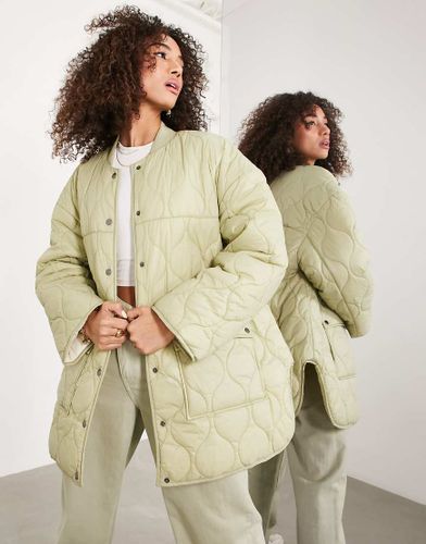 Veste matelassée réversible - Kaki et taupe - Asos Edition - Modalova