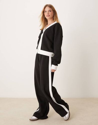 ASOS - Pantalon de jogging d'ensemble large à empiècement latéral contrastant - Asos Design - Modalova