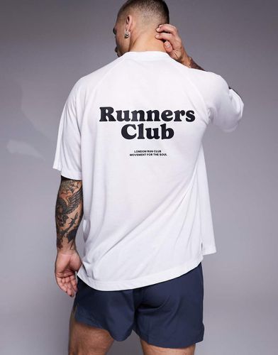 T-shirt de sport oversize à séchage rapide avec inscription Runners Club au dos - Asos 4505 - Modalova