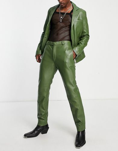 Pantalon de costume en cuir - Bolongaro Trevor - Modalova