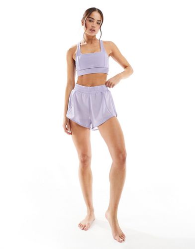 Padma - Short avec shorty moulant intérieur - Beige - Born Living Yoga - Modalova