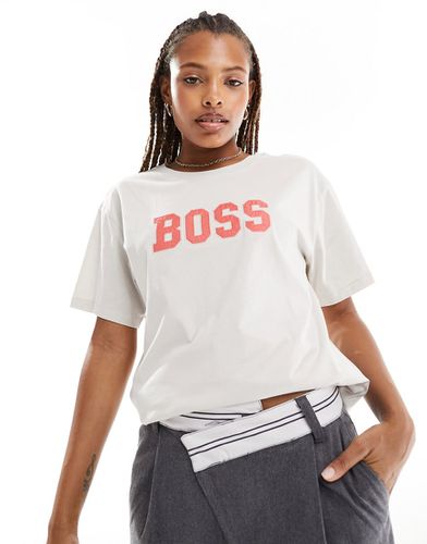 BOSS - T-shirt à logo oversize - cassé - Boss Orange - Modalova