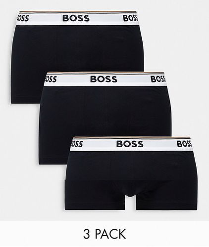 Lot de 3 boxers à taille contrastante - Noir - Boss Bodywear - Modalova