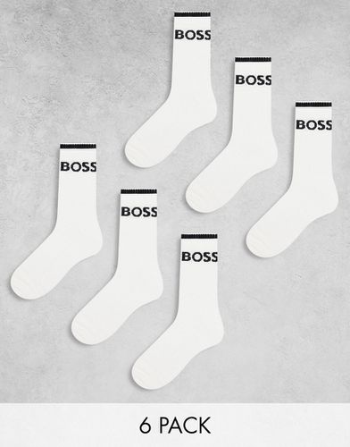 Boss - Bodywear - Lot de 6 paires de chaussettes à rayures - Boss Bodywear - Modalova