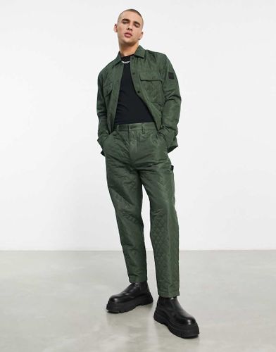 BOSS Orange - Statum - Pantalon matelassé fuselé - Kaki - Boss By Hugo Boss - Modalova