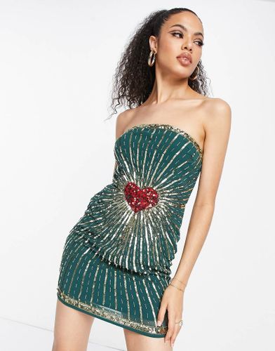 Robe bandeau courte de qualité supérieure - forêt - Band Of Stars - Modalova