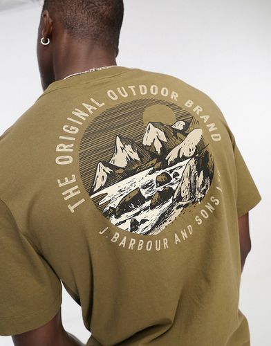 Haydock - T-shirt imprimé au dos - Fauve - Barbour - Modalova