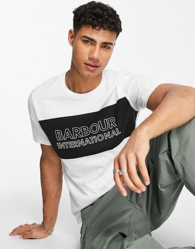 T-shirt avec empiècement à logo - Barbour International - Modalova