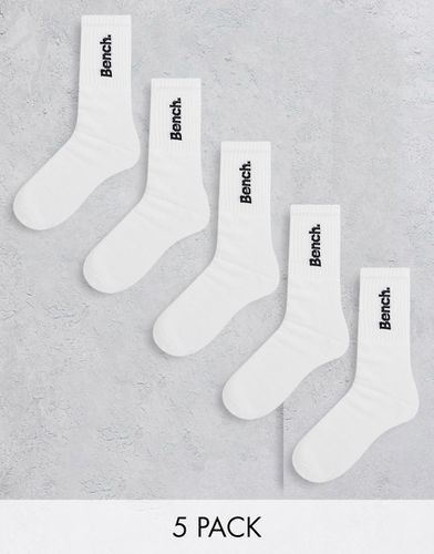 Lot de 5 paires de chaussettes à logo brodé - Bench - Modalova