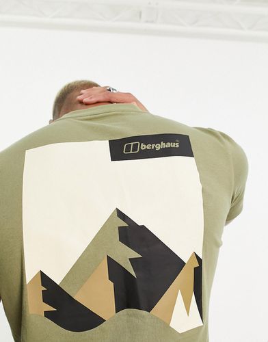 Dolomites Mtn - T-shirt à imprimé montage au dos - Kaki - Berghaus - Modalova
