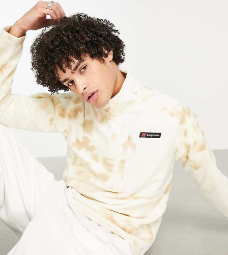 Prism Trango - Polaire effet tie-dye à demi-fermeture éclair et imprimé aztèque - Beige - Exclusivité ASOS - Berghaus - Modalova