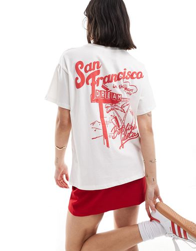 T-shirt oversize à imprimé San Francisco - Bershka - Modalova