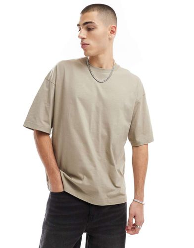 T-shirt oversize - Sable - Bershka - Modalova