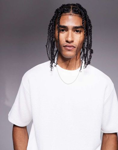 T-shirt  manches courtes en crpon - Bershka - Modalova