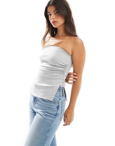 Bershka - Top bandeau long - Gris - Bershka - Modalova