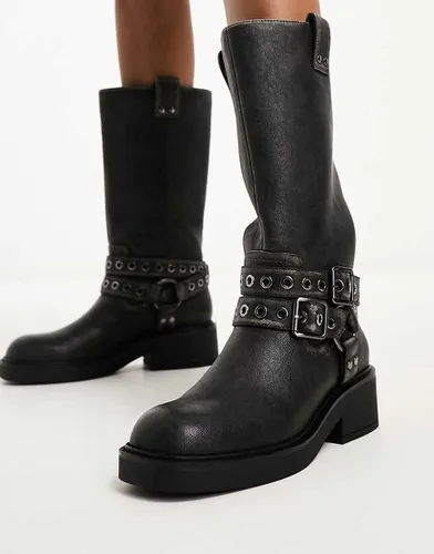 Bottes mi-hautes à boucles - Bershka - Modalova