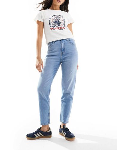 Jean mom confort - clair - Bershka - Modalova