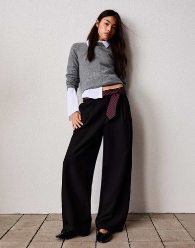 Pantalon volumineux double paisseur - Bershka - Modalova