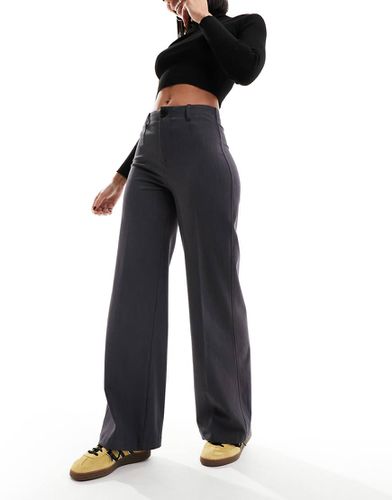 Pantalon large ajusté - Anthracite - Bershka - Modalova