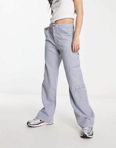 Pantalon large de charpentier - ardoise - Bershka - Modalova