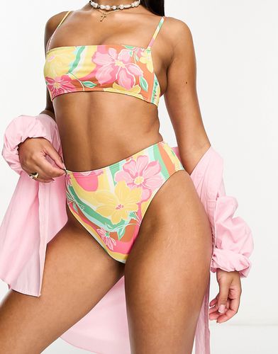 Chasin Sunbeams - Bas de bikini à taille haute imprimé - Billabong - Modalova