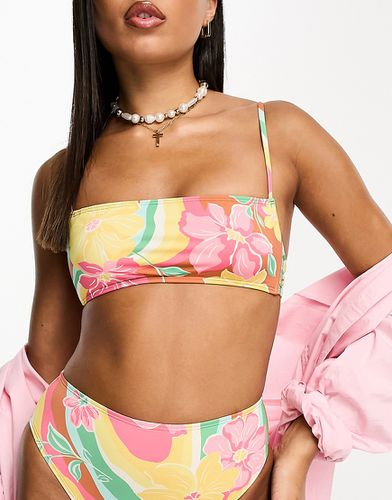 Chasin Sunbeams - Haut de bikini court coupe carrée imprimé - Billabong - Modalova