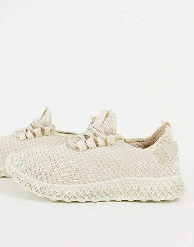 Baskets de course en maille - Beige - Brave Soul - Modalova