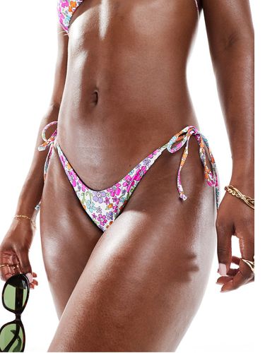 Maria Citrus - Bas de bikini à fleurs noué sur les côtés - Bright Swimwear - Modalova