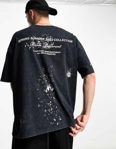 T-shirt oversize à imprimé aigle vintage - délavé - Good For Nothing - Modalova