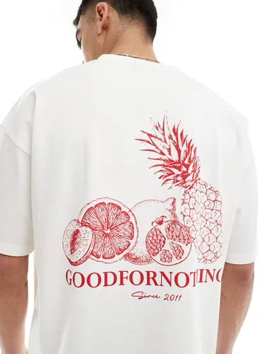 T-shirt à imprimé salade de fruits au dos - Good For Nothing - Modalova