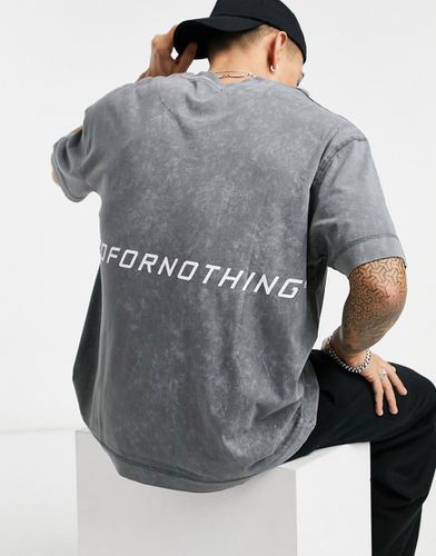 T-shirt délavé avec imprimé logo au milieu du dos - Good For Nothing - Modalova