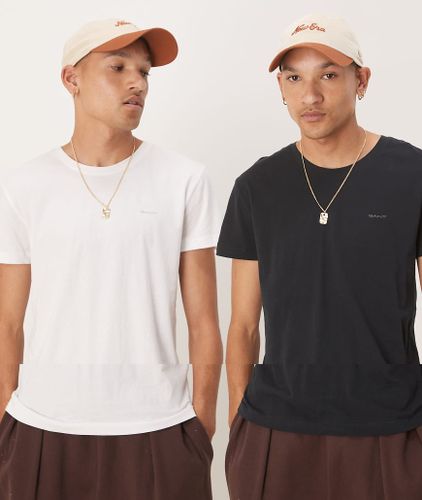Lot de 2 tops avec logo cusson - et blanc - Gant - Modalova