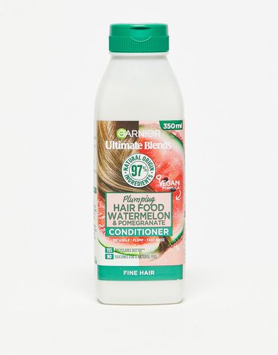 Ultimate Blends Hair Food Watermelon - Après-shampooing nourrissant volumateur pour cheveux fins 350 ml - Garnier - Modalova