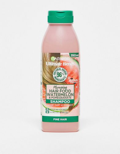 Ultimate Blends Hair Food Watermelon - Shampooing nourrissant volumateur pour cheveux fins 350 ml - Garnier - Modalova