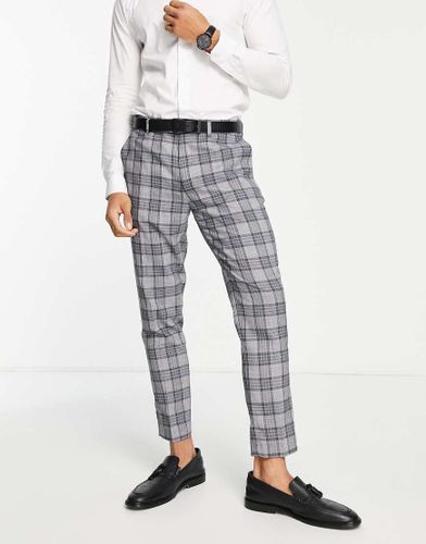 Pantalon de costume court et ajusté à carreaux - Gianni Feraud - Modalova