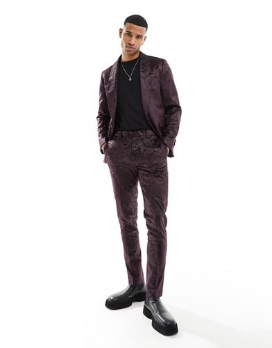 Pantalon de costume slim - Noir - Gianni Feraud - Modalova